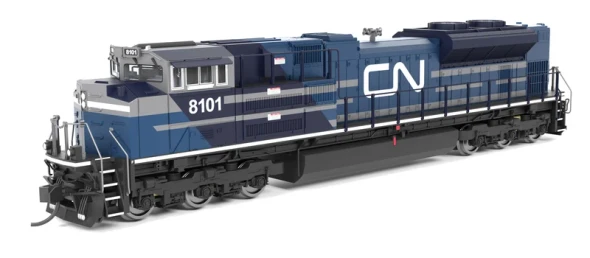 Broadway Limited 9965 -  EMD SD70ACe  Blue & White (DC Silent) Canadian National (CN) 8102 - N Scale