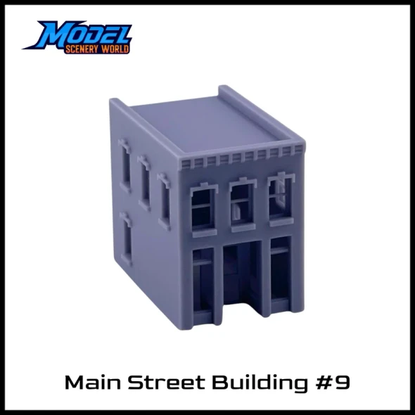 Model Scenery World N042 - Mainstreet Building #9-Resin  - N Scale