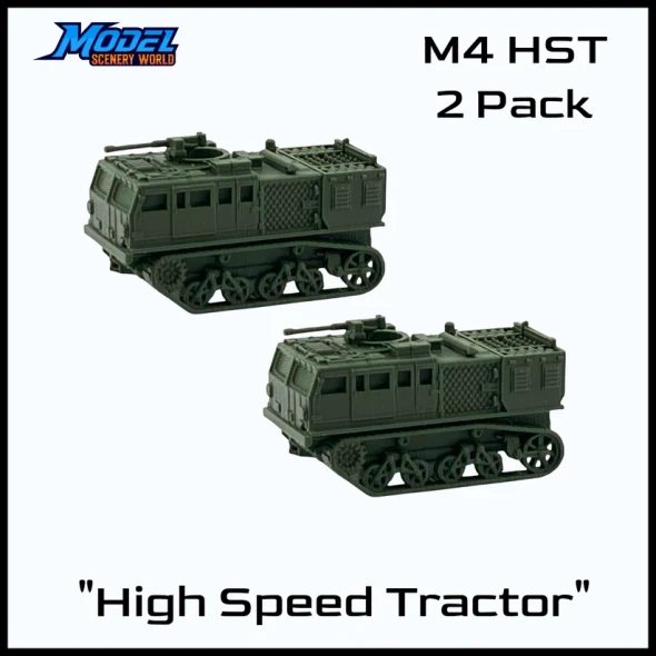 Model Scenery World N086 - M4 HST High-Speed Tractor (2pk) - Green  - N Scale