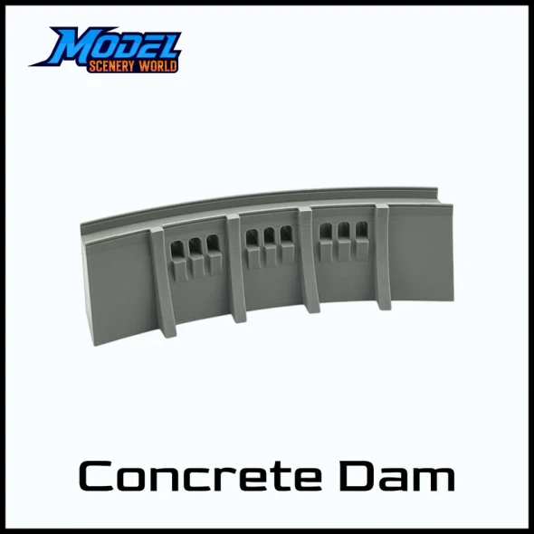 Model Scenery World N093 - Concrete Dam Spillway Structure  - N Scale