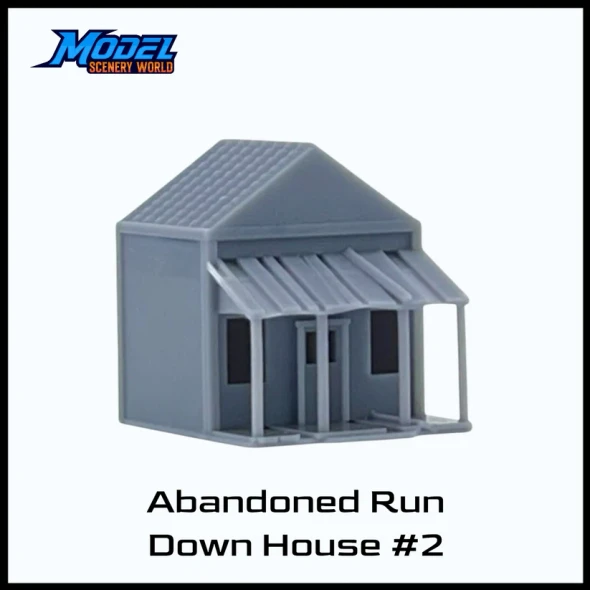 Model Scenery World N115 - Abandoned Run-Down House #2 Shanty- Resin  - N Scale