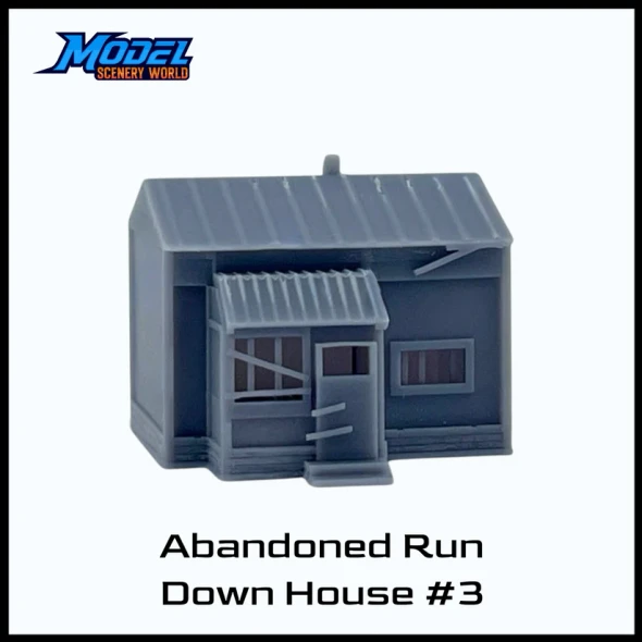 Model Scenery World N116 - Abandoned Run-Down House #1 Shanty-Resin  - N Scale