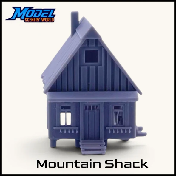 Model Scenery World N117 - Mountain Shack Resin Building  - N Scale