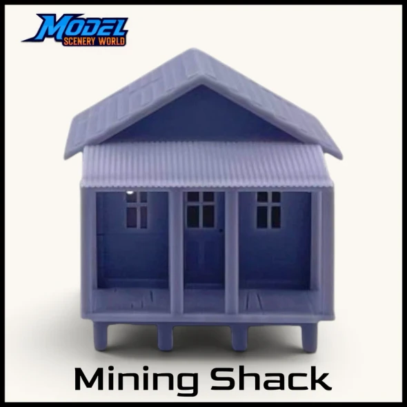 Model Scenery World N120 - Mining Shack Resin Building  - N Scale