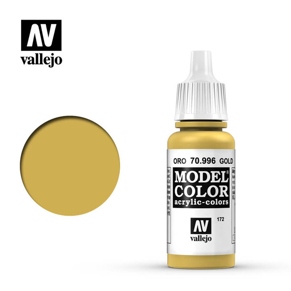 Vallejo Model Color #172 17ml - 70-996 - Metallic - Gold
