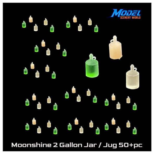 Model Scenery World N271 - Moonshine Jar / Jug 2 Gallon 50+pc  - N Scale
