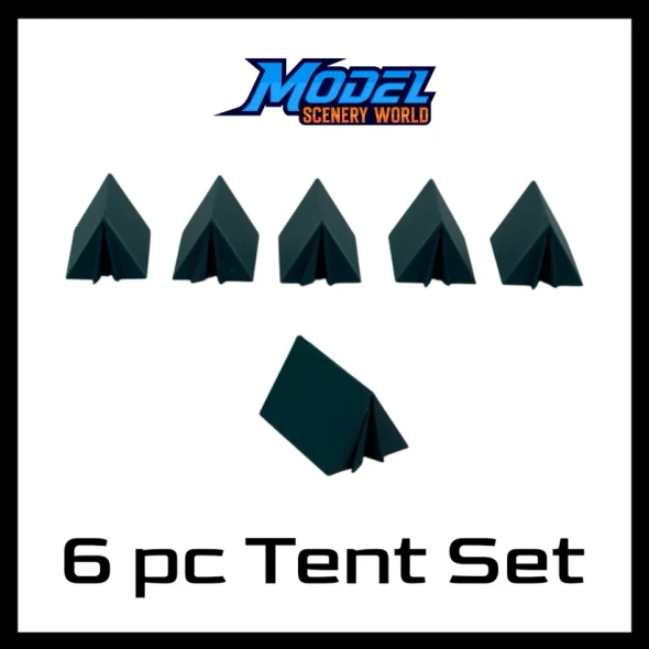 Model Scenery World N296 - Outdoor Series Camping Tents (6pk)  - N Scale