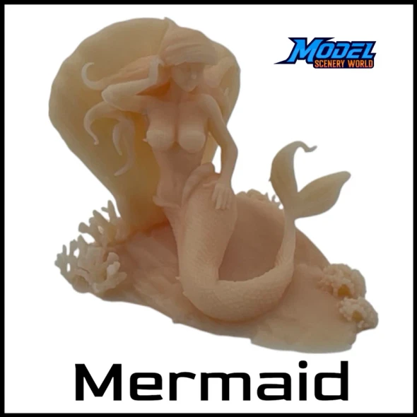 Model Scenery World HO165 - Mermaid with Base  - HO Scale