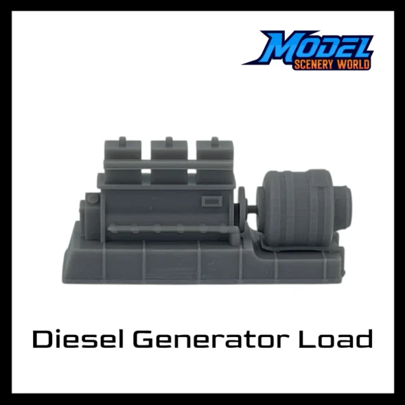 Model Scenery World HO205 - Diesel Generator Load - Gray  - HO Scale