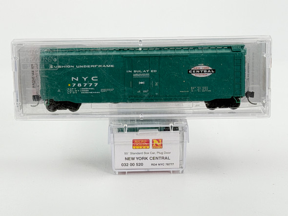 Pre-Owned: Micro-Trains 50’ Standard box car, Plug Door New York Central 78777 - N Scale