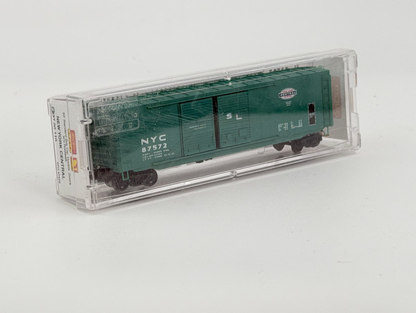 Pre-Owned: Micro-Trains 50’ Standard box car, double door, w/o roof walks New York Central 87572 - N Scale