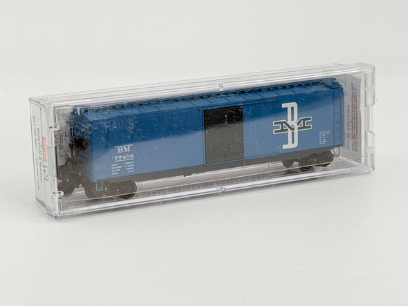 Pre-Owned: Micro-Trains 50’ Standard box car, single door Boston and Maine 77405 - N Scale
