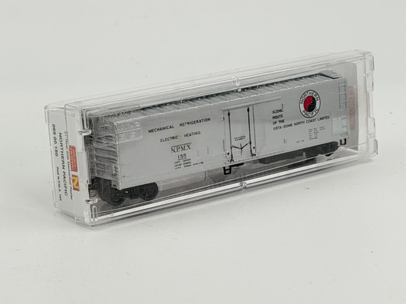 Pre-Owned: Micro-Trains 51’Rivet Side Mechanical Reefer Northern Pacific NPMX 155 - N Scale