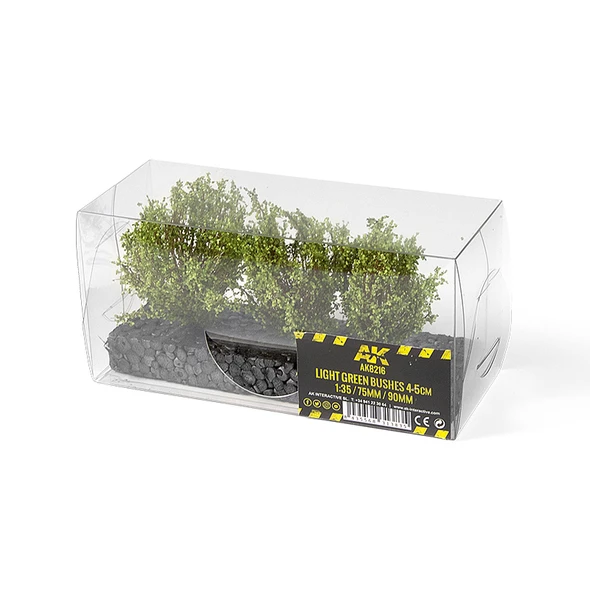 AK Interactive 8216 - Light Green Bushes 4-6 cm  - Multi Scale