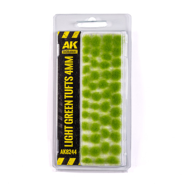 AK Interactive 8244 - Light Green Tufts 4mm  - Multi Scale