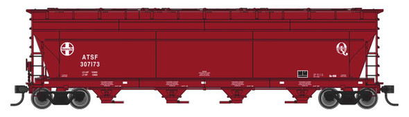 PRE-ORDER: Walthers Mainline 910-49223 - ACF 5250 4-Bay Centerflow Covered Hopper Atchison, Topeka and Santa Fe (ATSF) 307173 - HO Scale