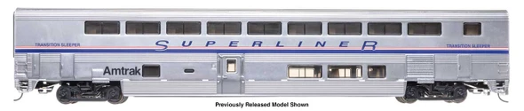 PRE-ORDER: Walthers Proto 920-12103 - 85' Bombardier Superliner II Transition Sleeper (Lighted) Amtrak (AMTK) 39005 (Phase IV) - HO Scale