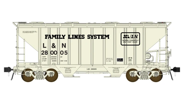 Class One Model Works FC01026 - PS 3000CD Two-Bay Hopper Car Louisville & Nashville (L&N) 280005 - HO Scale