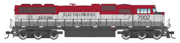 Walthers Mainline 910-21024 - EMD SD70M (DCC and Sound) Electro-Motive Diesel Demonstrator (EMDX) 7002 - HO Scale