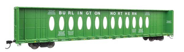 Walthers Mainline 910-50732 - 72' Centerbeam Flatcar w/Opera Windows Burlington Northern (BN) 624414 - HO Scale