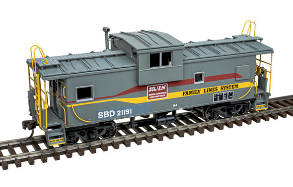 Atlas Master 20007941 - Extended Vision Caboose Family Lines* (SBD) (Gray/Yellow/Red) 21191 - HO Scale