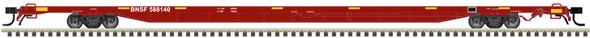 Atlas Master 50007231 - 89' 4" Flat Car (for container loading) BNSF (Brown) 588036 - N Scale