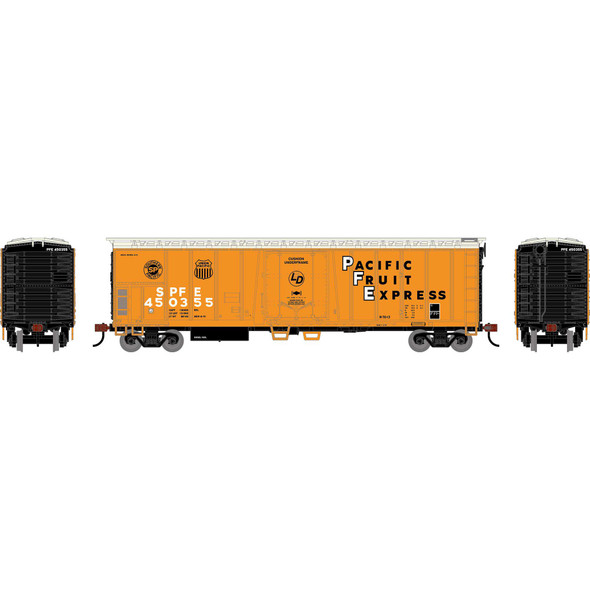 Athearn Roundhouse 3061 - 50' Exterior Post Mechanical Reefer Southern Pacific (SPFE) 450355 - HO Scale