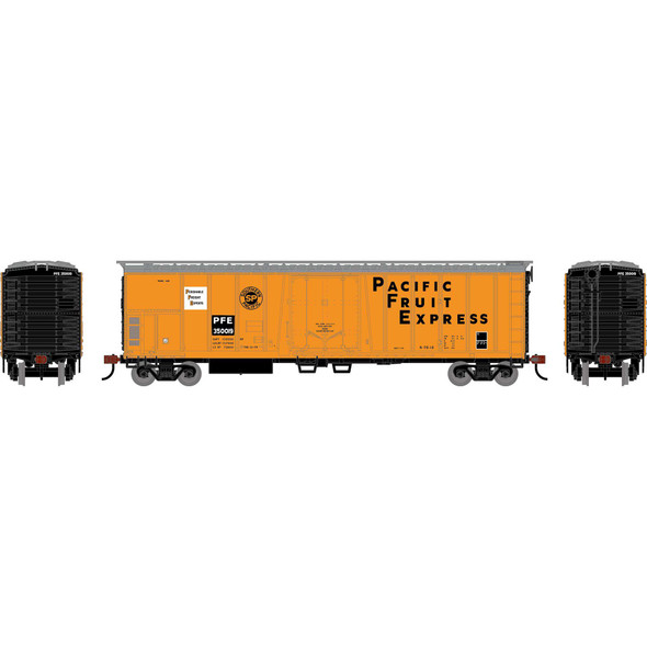 Athearn Roundhouse 3064 - 50' Exterior Post Mechanical Reefer Pacific Fruit Express (PFE) 350019 - HO Scale