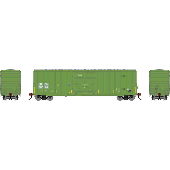 Athearn 2783 - 50' FMC 5327 12' Plug Door Box Car Bay Line Railroad (BAYL) 90208 - HO Scale