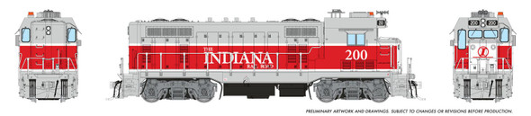 PRE-ORDER: Rapido 1017530 - CF7 w/ Square Cab (DCC and Sound) Indiana Rail Road (INRD) 201 (With Stratolite) - HO Scale