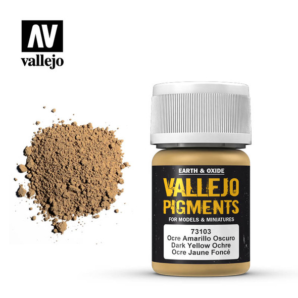 Vallejo Pigments - 73-103  Dark Yellow Ochre