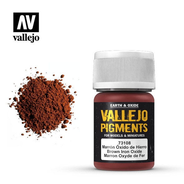 Vallejo Pigments - 73-108  Brown Iron Oxide