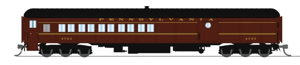 PRE-ORDER: Broadway Limited 10656 - PB70 Coach-Baggage Combine Pennsylvania (PRR) 5120, Late 1940's Paint - N Scale
