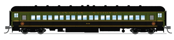 PRE-ORDER: Broadway Limited 10762 - Heavyweight 5-Car Passenger Set Canadian National (CN) Green/Black/Yellow Scheme - N Scale