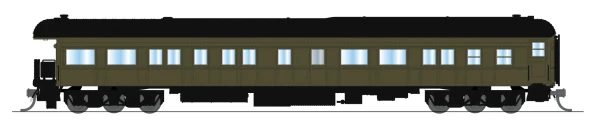 PRE-ORDER: Broadway Limited 10781 - Business Car Unlettered Pullman Green w/ Clerestory Roof - N Scale