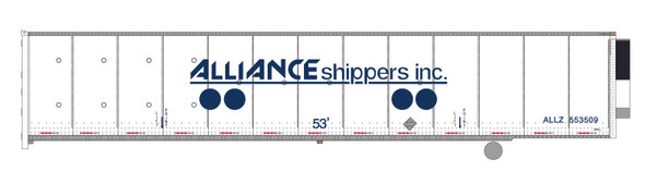 PRE-ORDER: Bowser 44160 - 53' Roadrailer Alliance ALLZ 553509 - HO Scale
