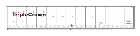 PRE-ORDER: Bowser 44208 - 53' Roadrailer TCSZ Med Logo DuraPlate NS 466709 - HO Scale