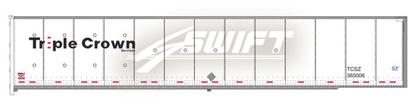 PRE-ORDER: Bowser 44212 - 53' Roadrailer TCSZ ex-Swift DuraPlate 365011 - HO Scale