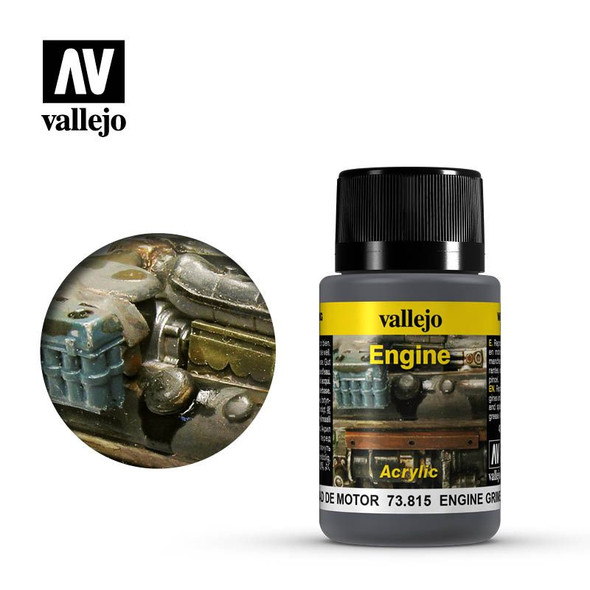 Vallejo 73815 - Weathering Effects Engine Grime 40mL -