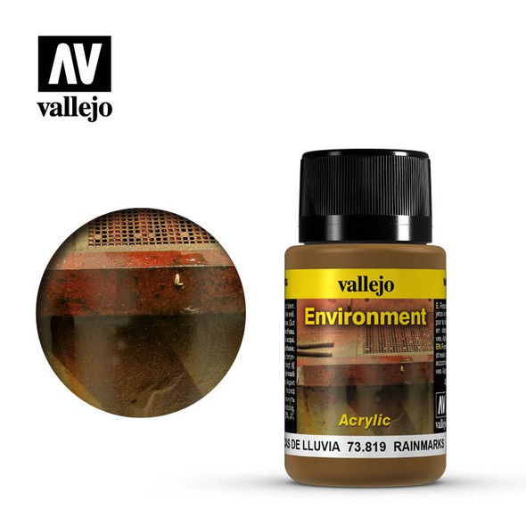 Vallejo 73819 - Weathering Effects Rain Marks 40mL -