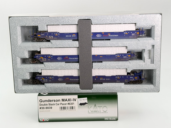 Pre-Owned: Kato Gunderson MAXI-IV Double Stack Car Pacer 6301 - HO Scale