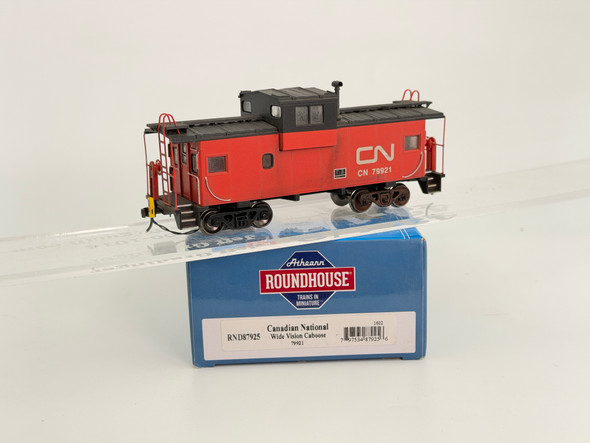 Pre-Owned: Roundhouse Wide Vision Caboose with Working ETD Canadian National 79921 - HO Scale