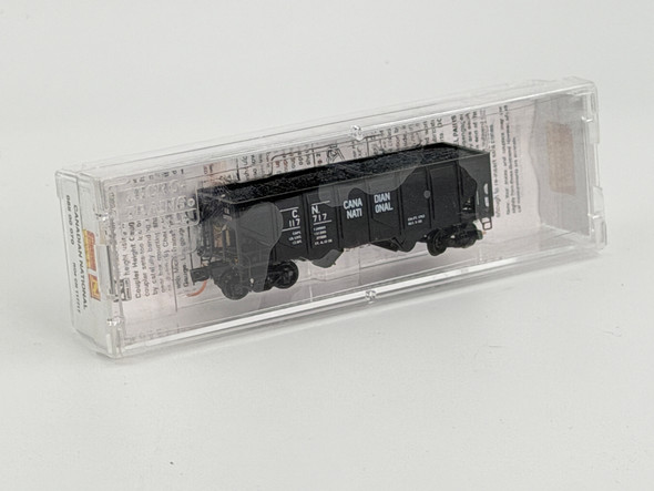 Pre-Owned: Micro-Trains 33’ Panel side Twin bay hopper Canadian National 117717 - N Scale