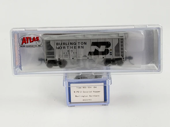 Pre-Owned: Atlas PS-2 Covered Hopper Burlington Northern 424793 - N Scale