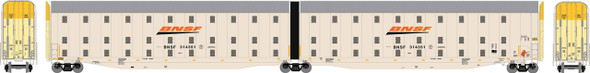PRE-ORDER: Athearn 3808 - Auto-Max Articulated Auto Carrier BNSF 314351 - HO Scale