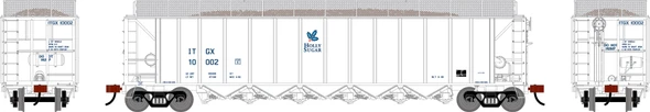 PRE-ORDER: Athearn 3847 - Ortner 5-Bay Rapid Discharge Hopper w/ Extensions The Andersons/Holly Sugar (ITGX) 10002 - HO Scale