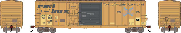 PRE-ORDER: Athearn 3854 - 50' FMC 5277 Combo Door Box Car TTX (ABOX) 51381 Primed For Grime 'Early' - HO Scale