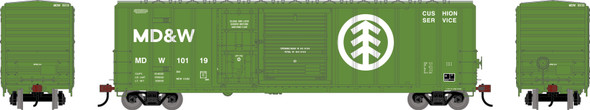 PRE-ORDER: Athearn 3870 - 50' FMC 5277 Combo Door Box Car Minnesota, Dakota and Western Railway (MDW) 10119 - HO Scale