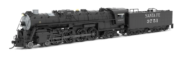Broadway Limited 9410 - ALCo 4-8-4 "Northern" DC Silent Atchison, Topeka and Santa Fe (ATSF) #3751, As Appears Today - N Scale