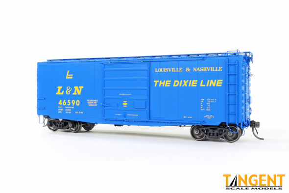Tangent Scale Models 26024-02 - The Dixie Line 1962+ 40′ PS-1 9' Door Boxcar Louisville & Nashville (L&N) 46590 - HO Scale